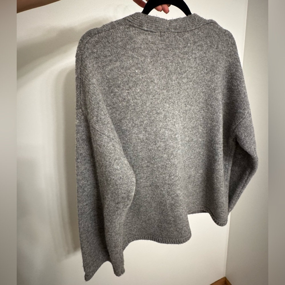 Max Studio Charcoal Cardigan Sweater - Picture 3 of 6